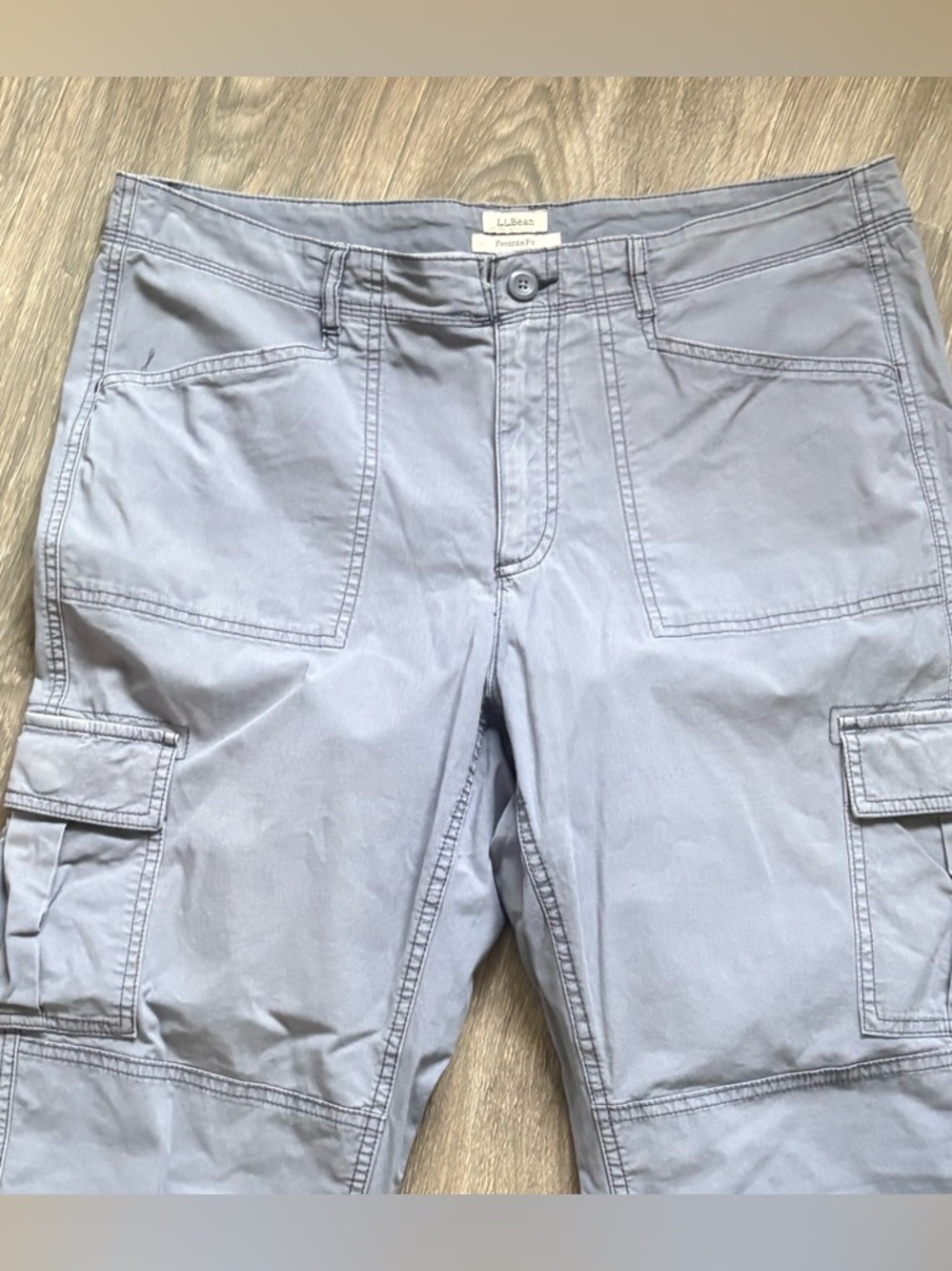 LL Bean Favorite Fit Stretch Canvas Cargo Pants Mid-Rise Straight Leg Womens - Picture 2 of 5